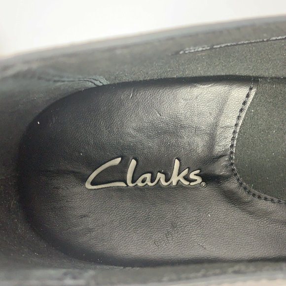 Clarks 84633 Blue Leather Slip On Loafer Wm Sz 7N - Picture 8 of 10